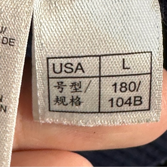 Brooks Brothers blue/navy 1/4 zip sweater, sz L, wool blend, eclectic grandpa - Picture 8 of 10